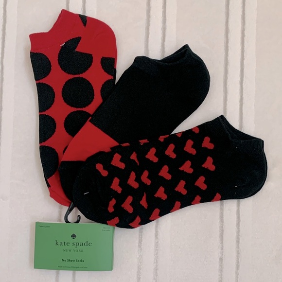 Kate Spade NY 3 Pairs One Size Socks Various Style & Colors - Picture 6 of 15